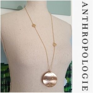 Anthropologie Jewelry - NWOT ANTHROPOLOGIE GOLD CIRCLE WITH PAVES NECKLACE Anthropologie Jewelry - NWOT ANTHROPOLOGIE GOLD CIRCLE WITH PAVES NECKLACE